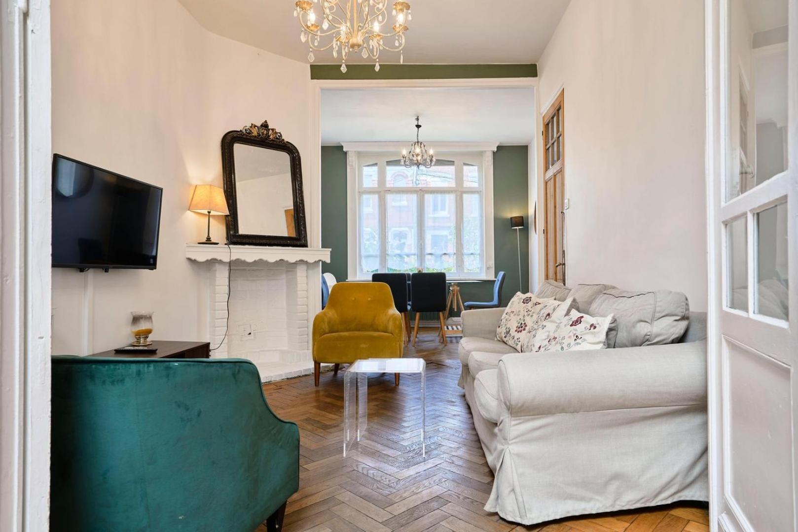 Beautiful 1900 House Full Equipped, 4Bdrm+ Garden! Apartment Lambersart Exterior photo